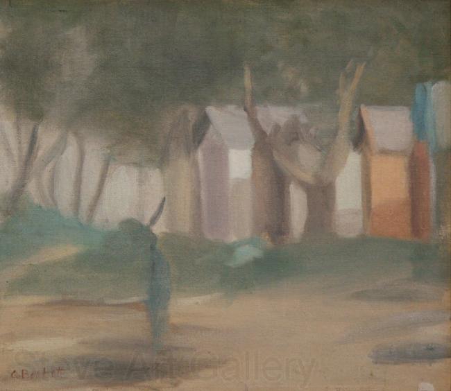 Clarice Beckett 38 Bathing Boxes Germany oil painting art